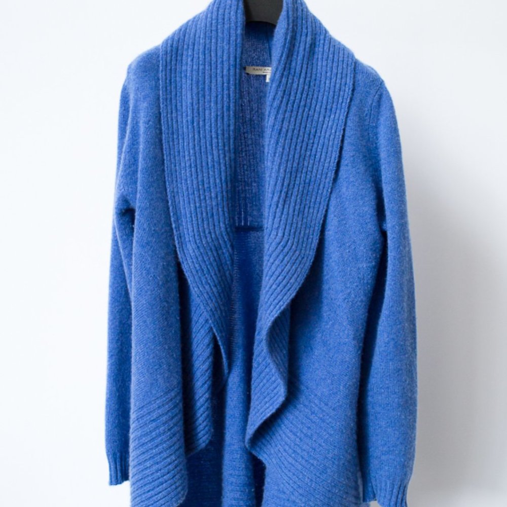 Rani Arabella Shawl Neck Sweater Periwinkle blue
